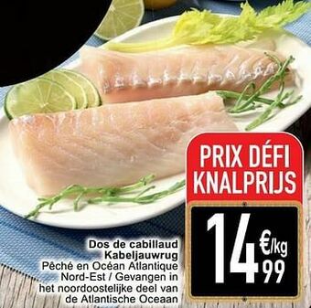 Cora Dos de cabillaud kabeljauwrug aanbieding