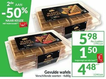 Intermarché Gevulde wafels aanbieding