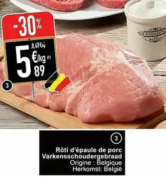 Cora Rôti d’épaule de porc varkensschoudergebraad aanbieding