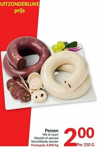 Intermarché Pensen wit of zwart klassiek of speciaal aanbieding