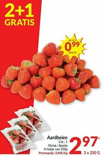 Intermarché Aardbeien aanbieding