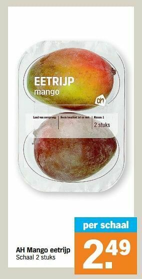 Albert Heijn Ah mango eetrijp aanbieding