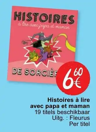 Cora Histoires à lire avec papa et maman aanbieding