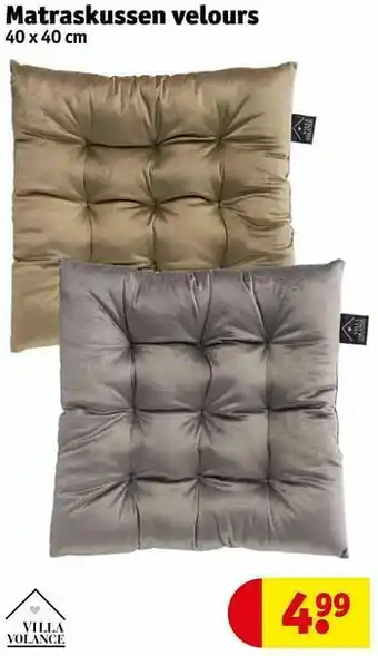 Matraskussen velours