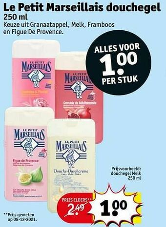 Kruidvat Douchegel melk aanbieding
