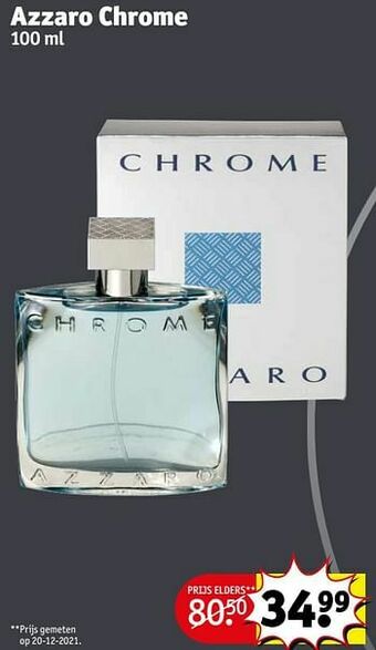 Kruidvat Azzaro chrome aanbieding