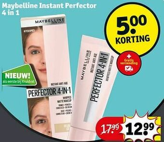 Kruidvat Maybelline instant perfector 4 in 1 aanbieding