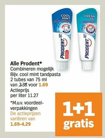 Albert Heijn Cool mint tandpasta aanbieding