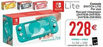 Cora Console switch lite aanbieding