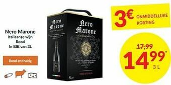 Intermarché Nero marone italiaanse wijn rood aanbieding