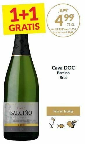 Intermarché Cava doc barcino brut aanbieding