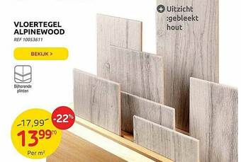 Brico Vloertegel Alpinewood aanbieding