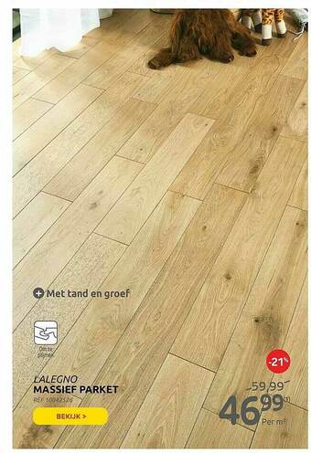 Brico Massief Parket aanbieding