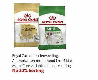 Intratuin Royal Canin Hondenvoeding aanbieding