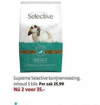 Intratuin Supreme Selective Konijnenvoeding aanbieding