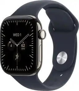 Coolblue Apple Watch Series 12 Cellular 42 mm Titane Naturel Bracelet Sport M/L aanbieding