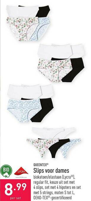 ALDI Slips Voor Dames aanbieding