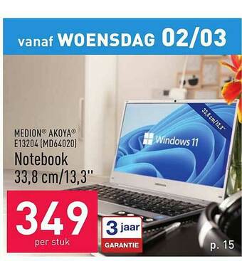 ALDI Medion Akoya Notebook aanbieding