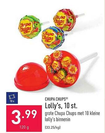 ALDI Chupa Chups Lollys aanbieding