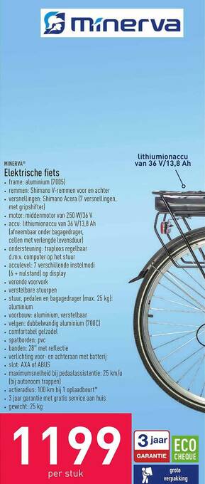 ALDI Elektrische Fiets aanbieding