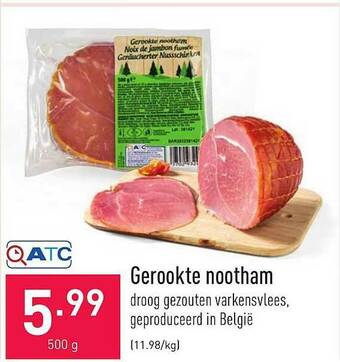 ALDI Gerookte Nootham aanbieding