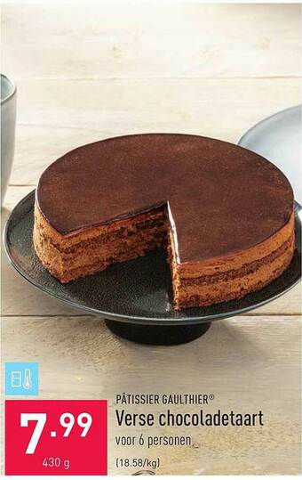 ALDI Verse Chocoladetaart aanbieding