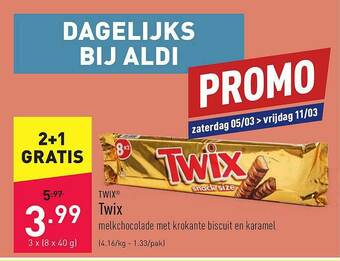 ALDI Twix aanbieding