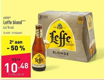 ALDI Leffe Blond aanbieding