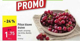 ALDI Pitloze Blauwe Druiven aanbieding