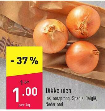 ALDI Dikke Uien aanbieding