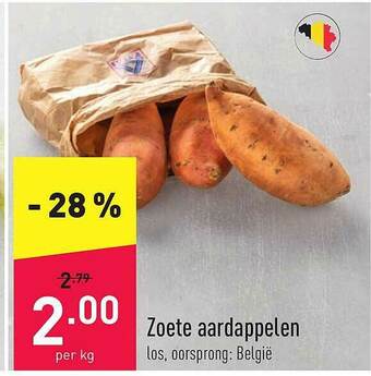 ALDI Zoete Aardappelen aanbieding