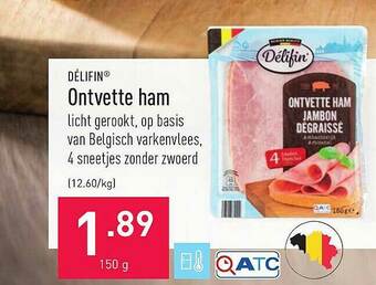ALDI Ontvette Ham aanbieding