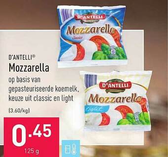 ALDI Mozzarella aanbieding