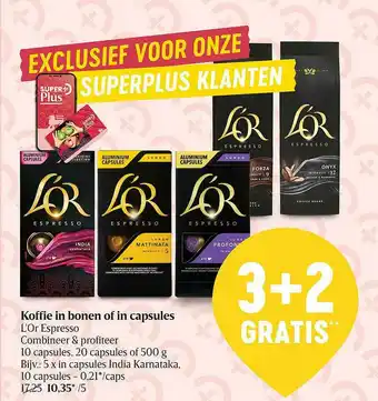Koffie In Bonen Of In Capsules L Or Espresso