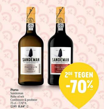 Delhaize Porto Sandeman aanbieding