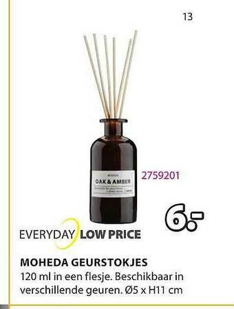 Jysk Moheda Geurstokjes aanbieding