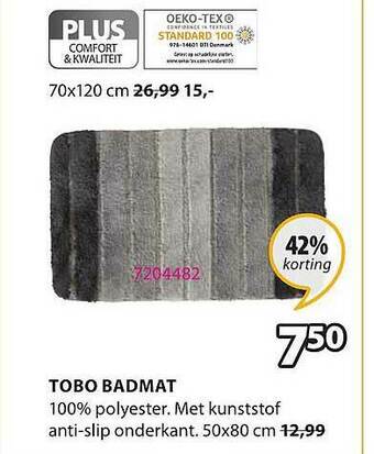 Jysk Tobo Badmat aanbieding