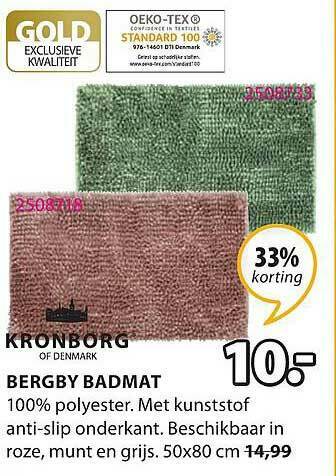 Jysk Bergby Badmat aanbieding