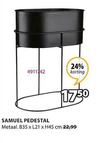 Jysk Samuel Pedestal aanbieding