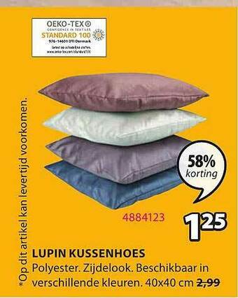 Jysk Lupin Kussenhoes aanbieding
