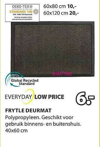 Jysk Frytle Deurmat aanbieding