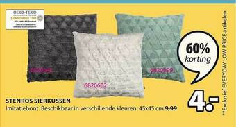 Jysk Stenros Sierkussen aanbieding