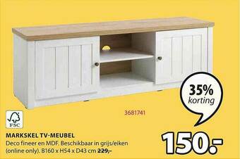 Jysk Markskel Tv Meubel aanbieding