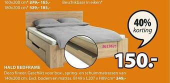 Jysk Hald Bedframe aanbieding