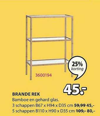 Jysk Brande Rek aanbieding