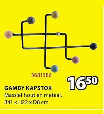 Jysk Gamby Kapstok aanbieding