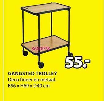 Jysk Gangsted Trolley aanbieding