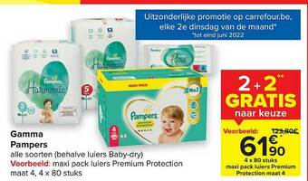 Carrefour Gamma Pampers aanbieding