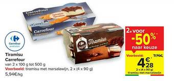 Carrefour Tiramisu aanbieding