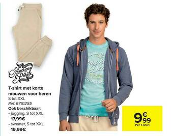 Carrefour Tshirt Met Korte Mouwen Voor Heren aanbieding
